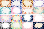 Watercolor Feathers Borders, a Background Graphic by Forhadx5 (Thumbnail 4 of 14)