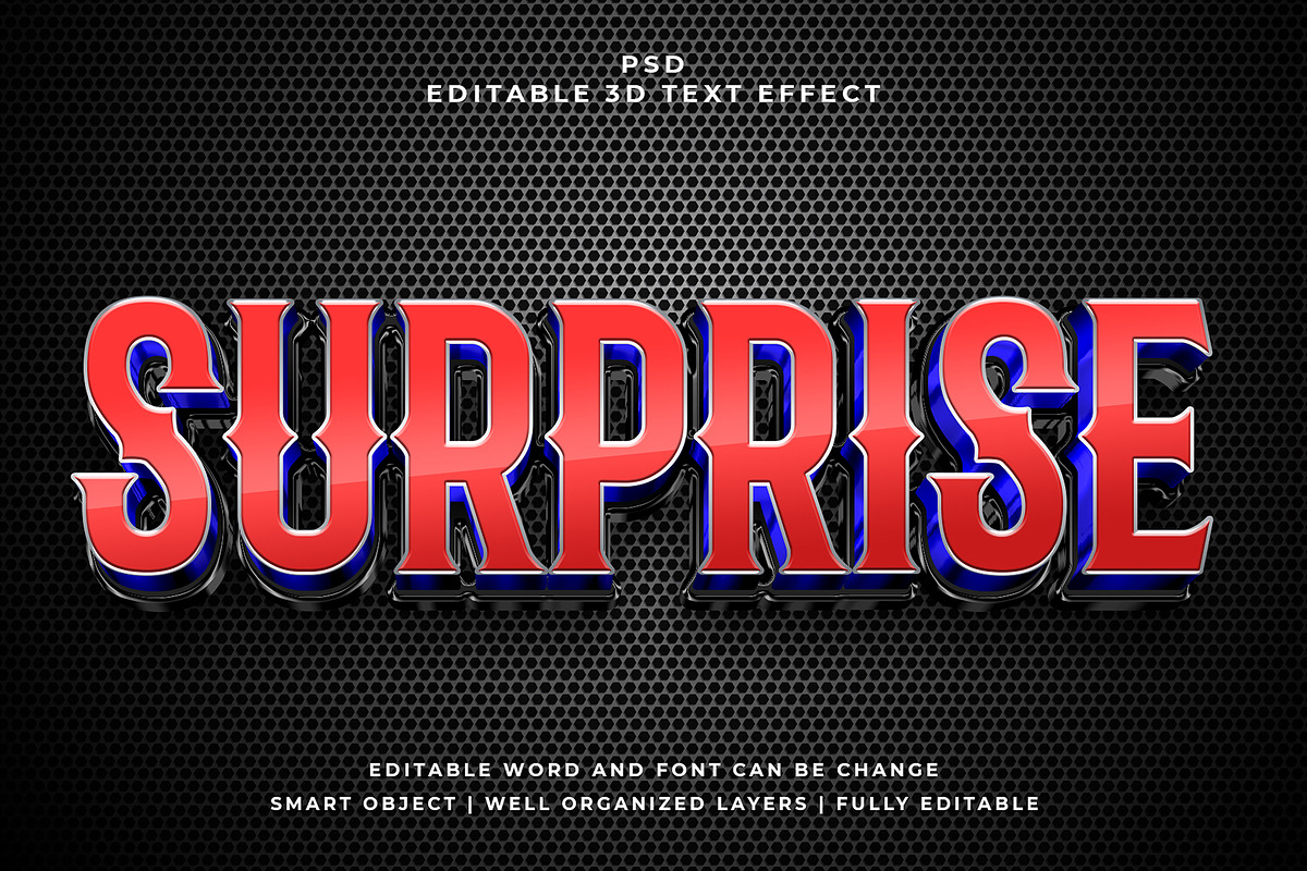 Surprise 3d psd Text Effect Style, a Layer Style Add-On by designermdnazir
