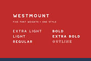Westmount - 6 Sans Serif Fonts, a Sans Serif Font by Greg Nicholls (Thumbnail 7 of 13)