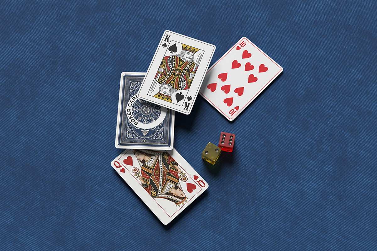 Realistic Poker Card Mockup, an Advertising Mockup by My Code Std (Photo 3 of 5)