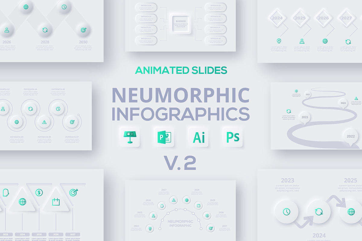 Neumorphic Animated Template
