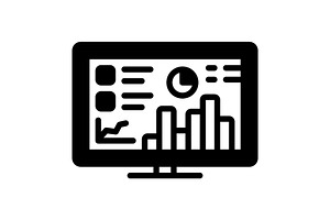 Analytical data solid icon, a Solid Icon by Creative priyanka