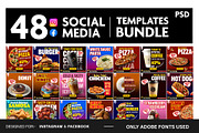 48 Fast Food Social Media Templates, a Social Media Template by Allies Interactive (Thumbnail 3 of 4)