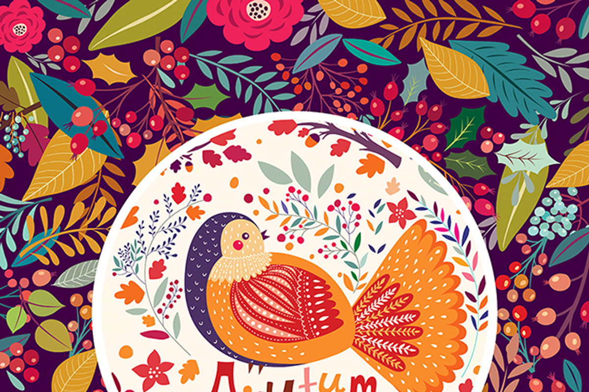 Autumn bloom, a Decorative Illustration by MoleskoStudio (Photo 8 of 14)