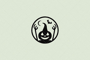 Spooky Pumpkin Emblem