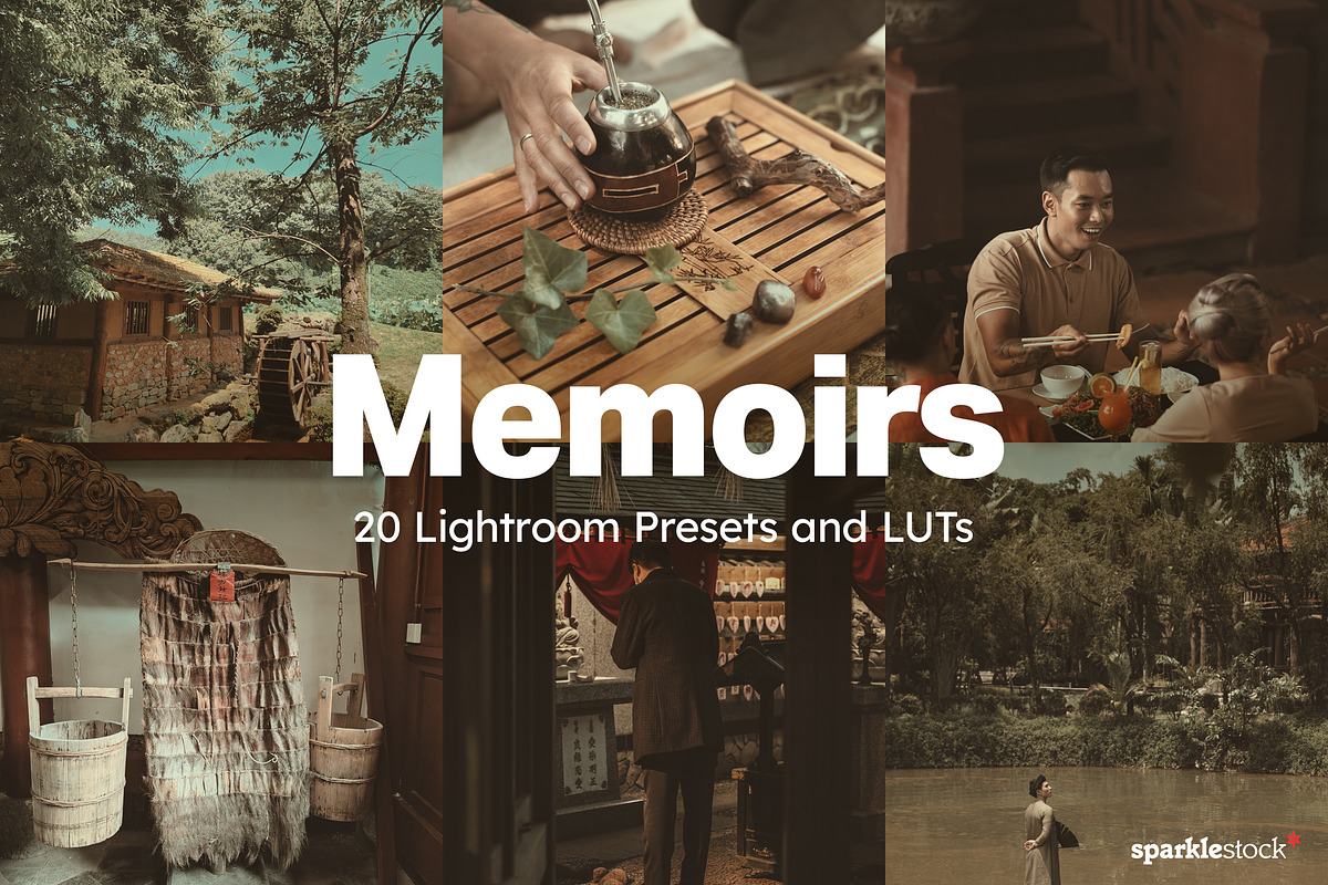 20 Memoirs Lightroom Presets & LUTs, a Preset Add-On by SparkleStock (Photo 1 of 17)