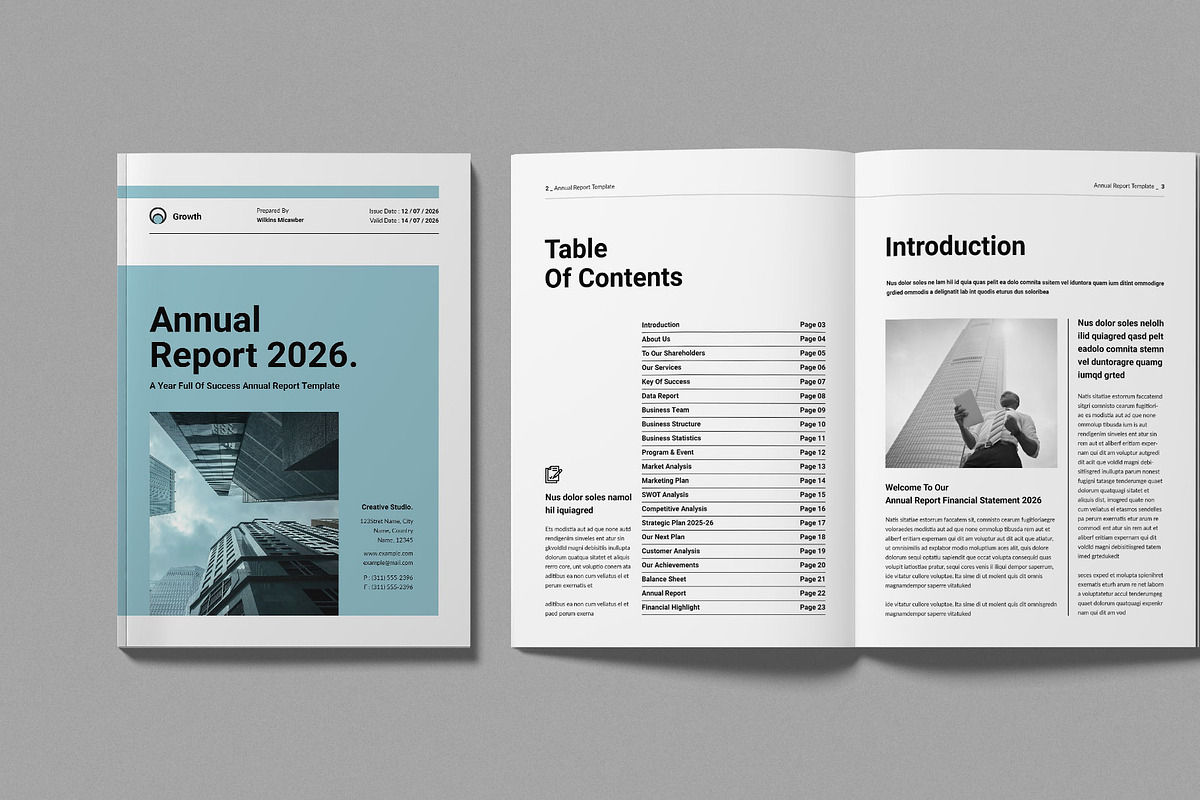 Annual Report Template preview 2