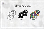 Hand Drawn Mardi Gras Images, a Seasonal Illustration by H&C Drawings & Designs (Thumbnail 2 of 15)