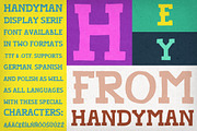 Handyman Font, a Serif Font by Frisk Shop (Thumbnail 1 of 3)
