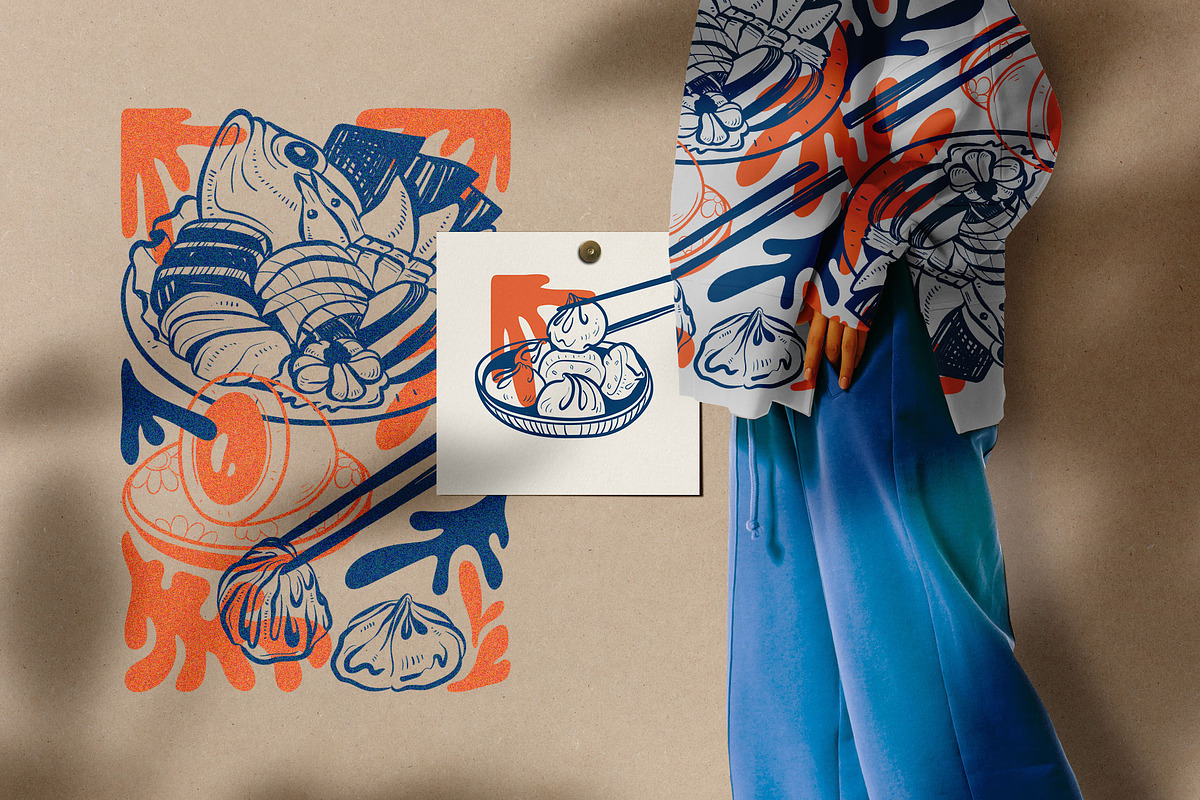 Japanese Food | Illustration Kit, a Food Illustration by Leleka.Store (Photo 4 of 12)