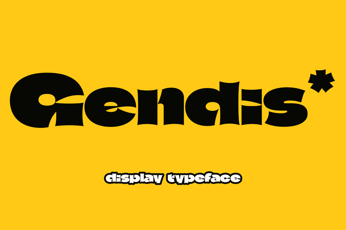 Gendis | Display Typeface, a Sans Serif Font by rulihoki studio (Photo 1 of 7)