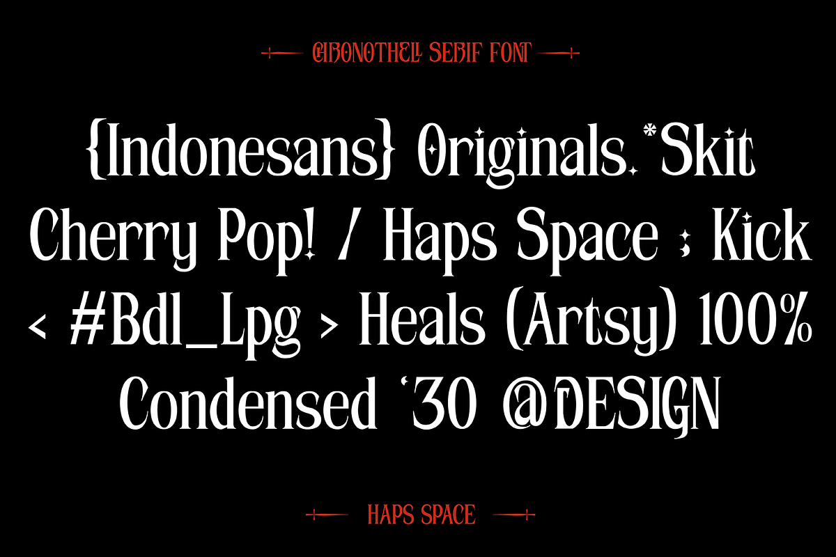 Chronothell Condensed Display, a Serif Font by Haps Space (Photo 5 of 21)