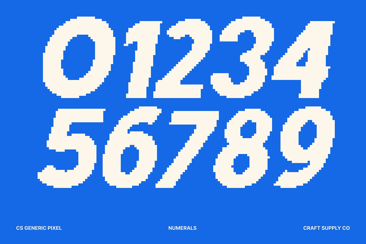 CS Generic Pixel, a Sans Serif Font by Craft Supply Co. (Photo 5 of 8)