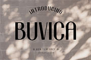 Buvica - Sans Serif Display Font, a Sans Serif Font by Vesvocrea (Thumbnail 1 of 7)