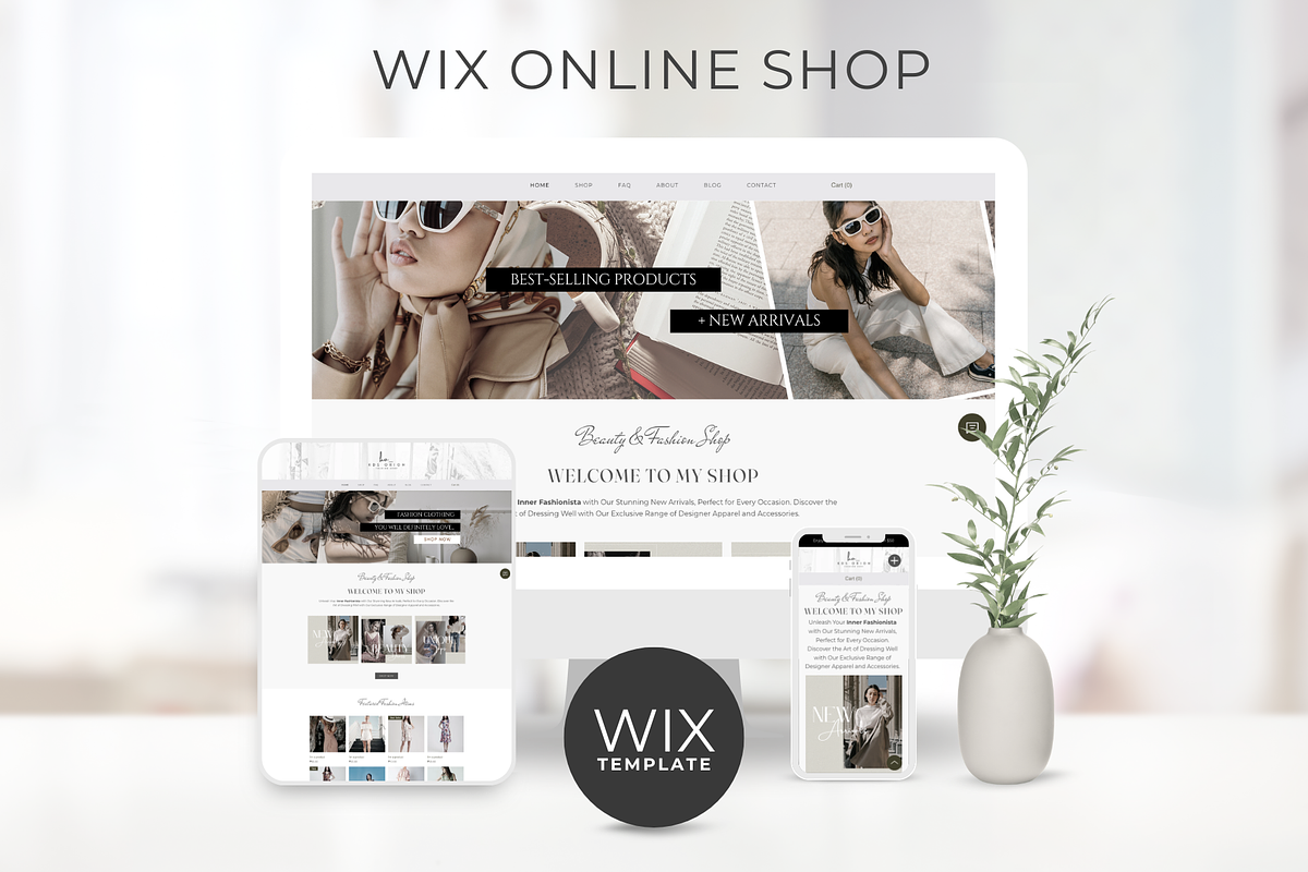 Wix Website Online Clothing Store, a Wix Template by Kromatic Design Studio (Photo 1 of 10)