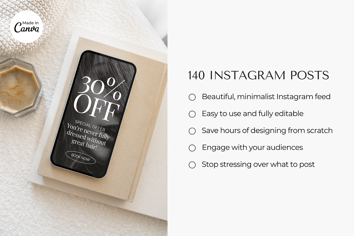 Hair Instagram Post Template, a Social Media Template by ShopRShop (Photo 6 of 10)