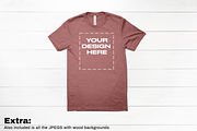 Bella 3001 CVC Heather Mockup Bundle, a Shirt Mockup by creativsupply (Thumbnail 4 of 5)