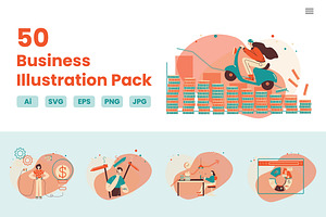 Business Illustration Pack, a Templates & Theme by Artemis-products