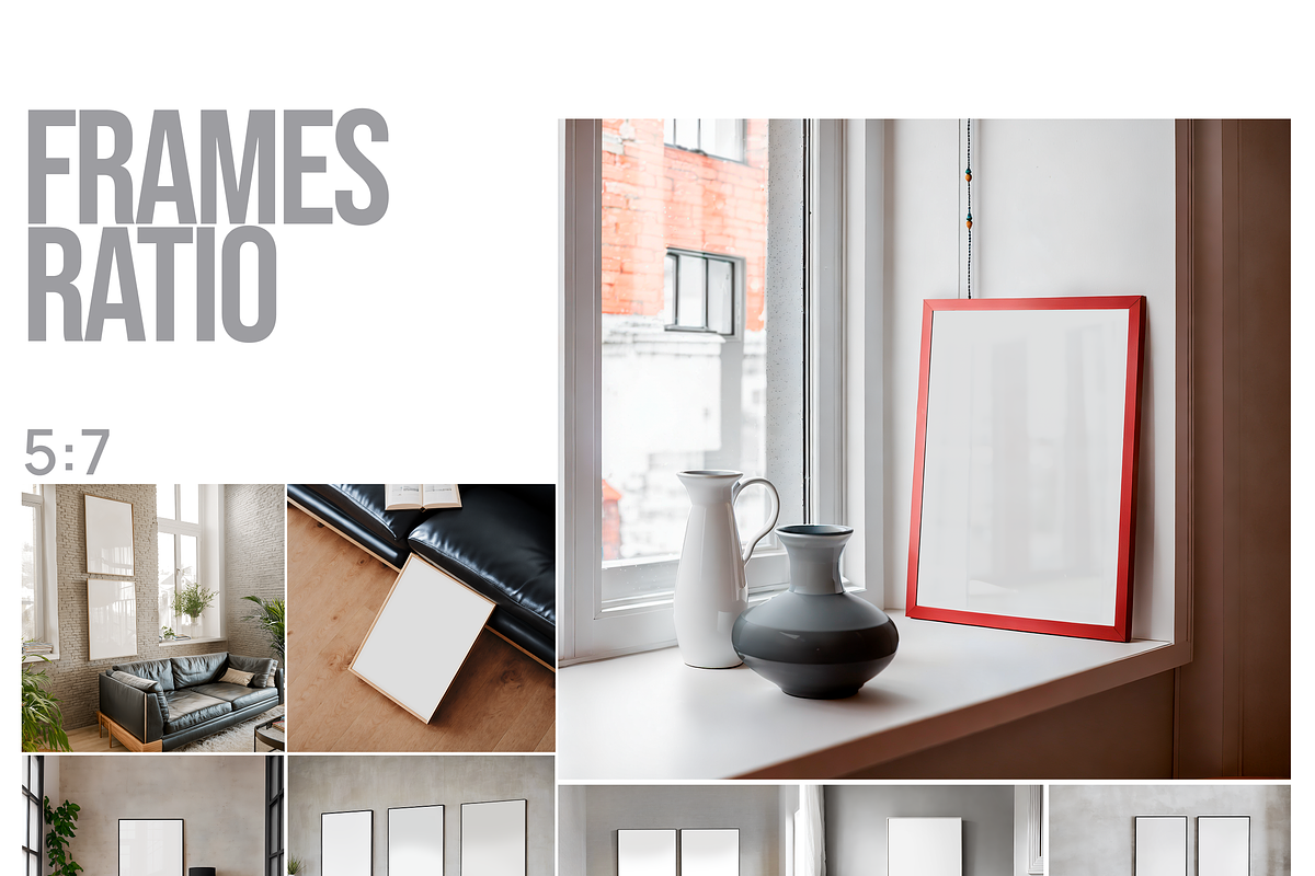 24 Minimalist Poster Mockup Bundle, a Poster Template by SigaSigaMockup (Photo 9 of 11)