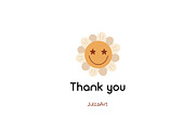 Groovy flower clipart, a Seasonal Illustration by JulzaArt (Thumbnail 5 of 5)