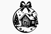 Christmas Laser Cut Ornament Bundle, a Graphic by musafir_fashion (Thumbnail 7 of 16)