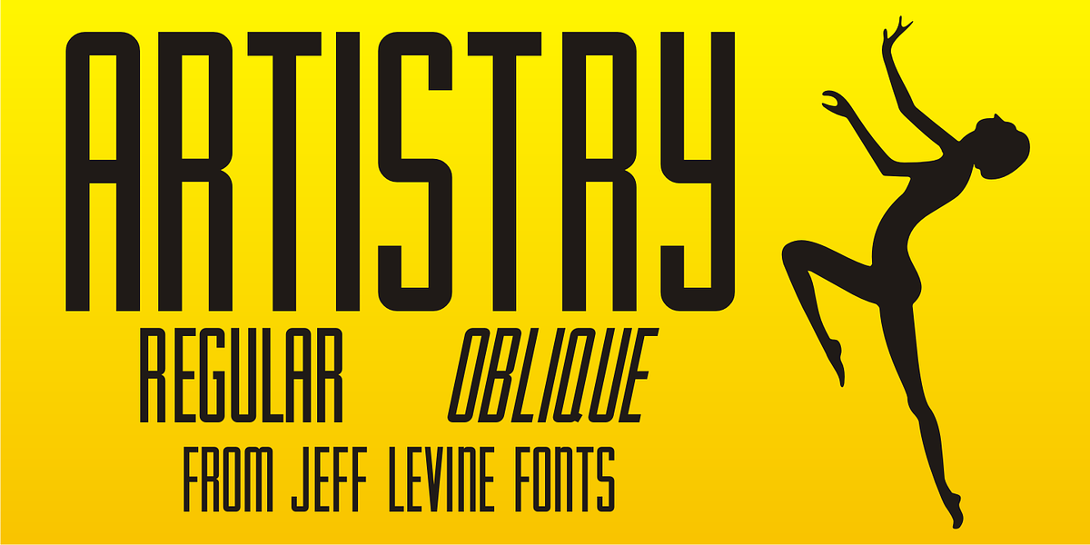 Artistry JNL, a Sans Serif Font by Jeff Levine Fonts