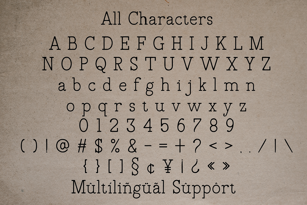 Draftside Typewriter, a Slab Serif Font by Randi Irvan | Rvandtype (Photo 7 of 10)