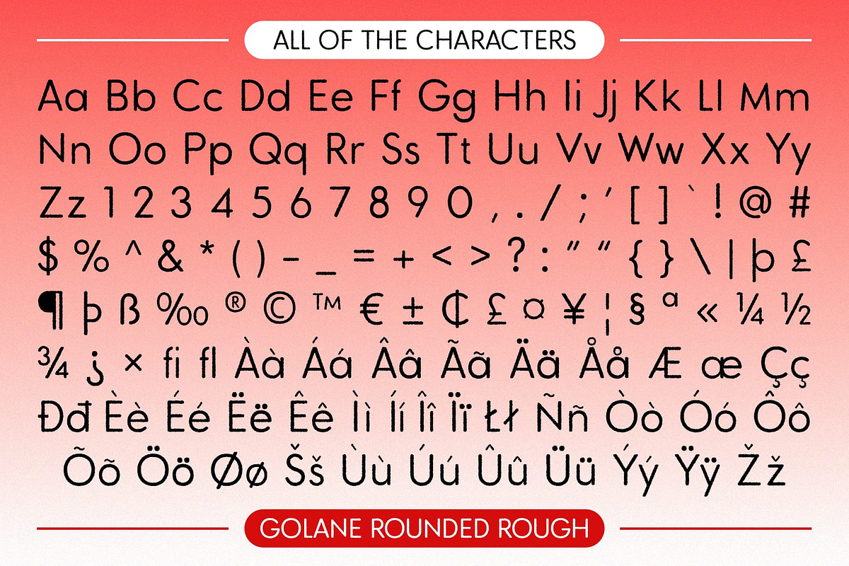 Golane Rounded Rough, a Sans Serif Font by Craft Supply Co. (Photo 8 of 8)