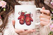 Cozy Winter Mittens & Hats Clipart, an Illustration by RobertsArt (Thumbnail 5 of 7)