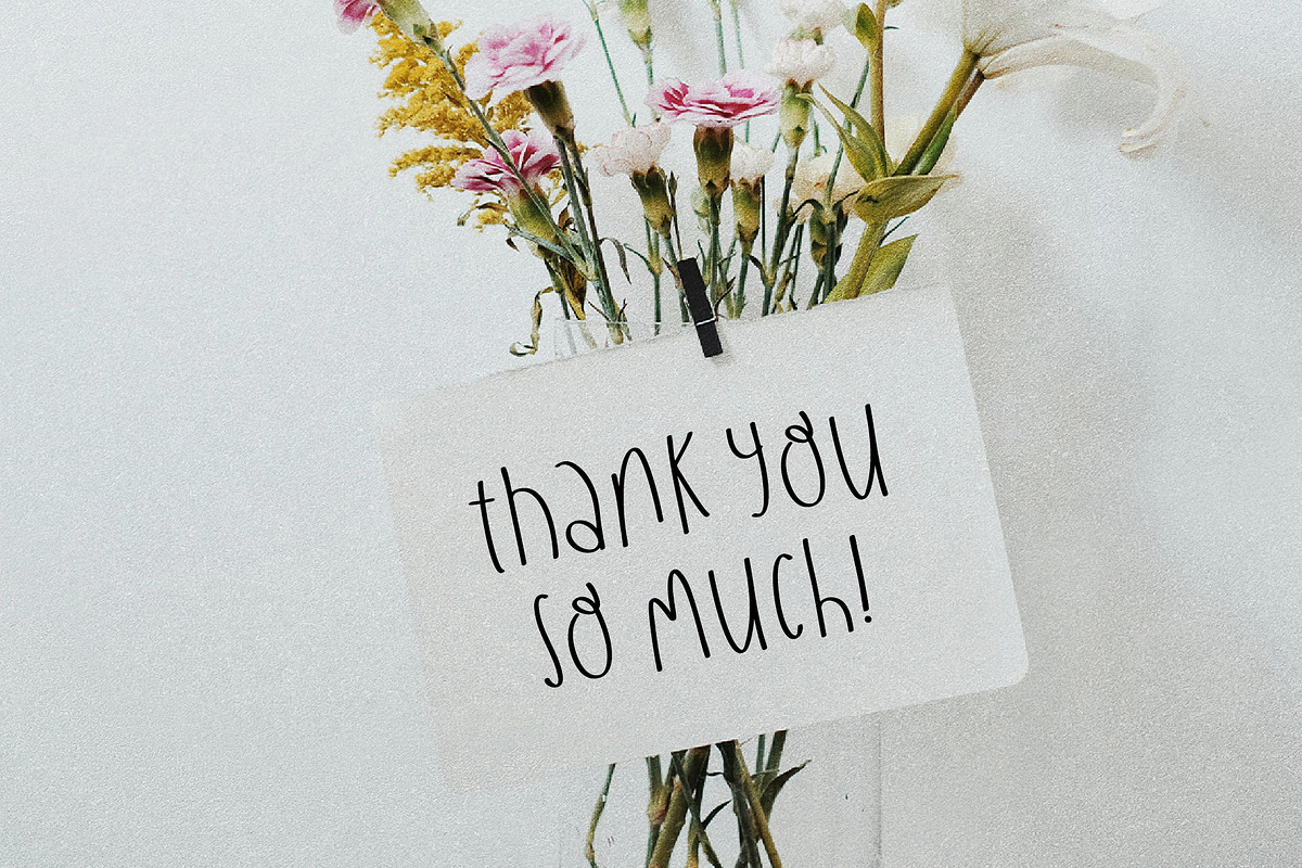 Quirky Handwritten Font Cute Flowers, a Handwritten Font by Kaya Fonts (Photo 32 of 32)