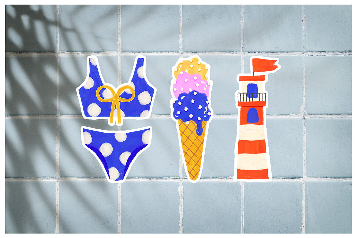Summer Weekend Collection, a Seasonal Illustration by GVGraphics (Photo 18 of 18)