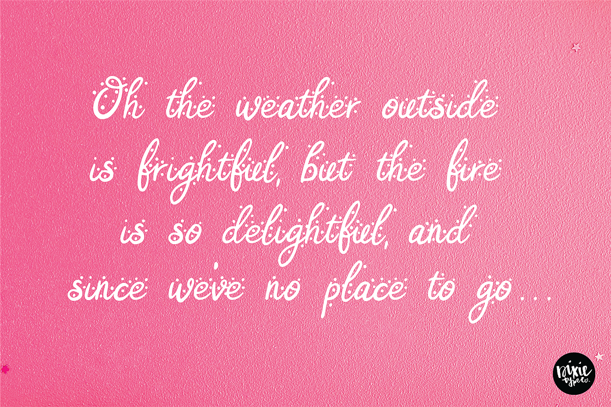 AFTERGLOW a Christmas Snow Font preview 5