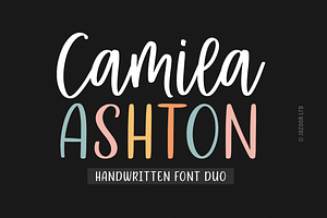 Camila Ashton - Script Font Duo