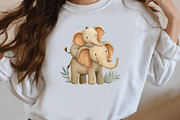 Elephant Mother's Day Elephant Clipa, an Illustration by Designworld (Thumbnail 6 of 7)