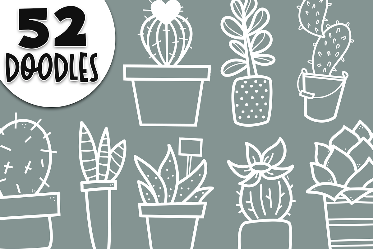 Fancactus - A Fun Doodle Font preview 5