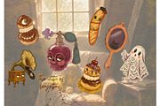 Autumn halloween stickers vintage, a Decorative Illustration by Edith’s World (Thumbnail 5 of 7)