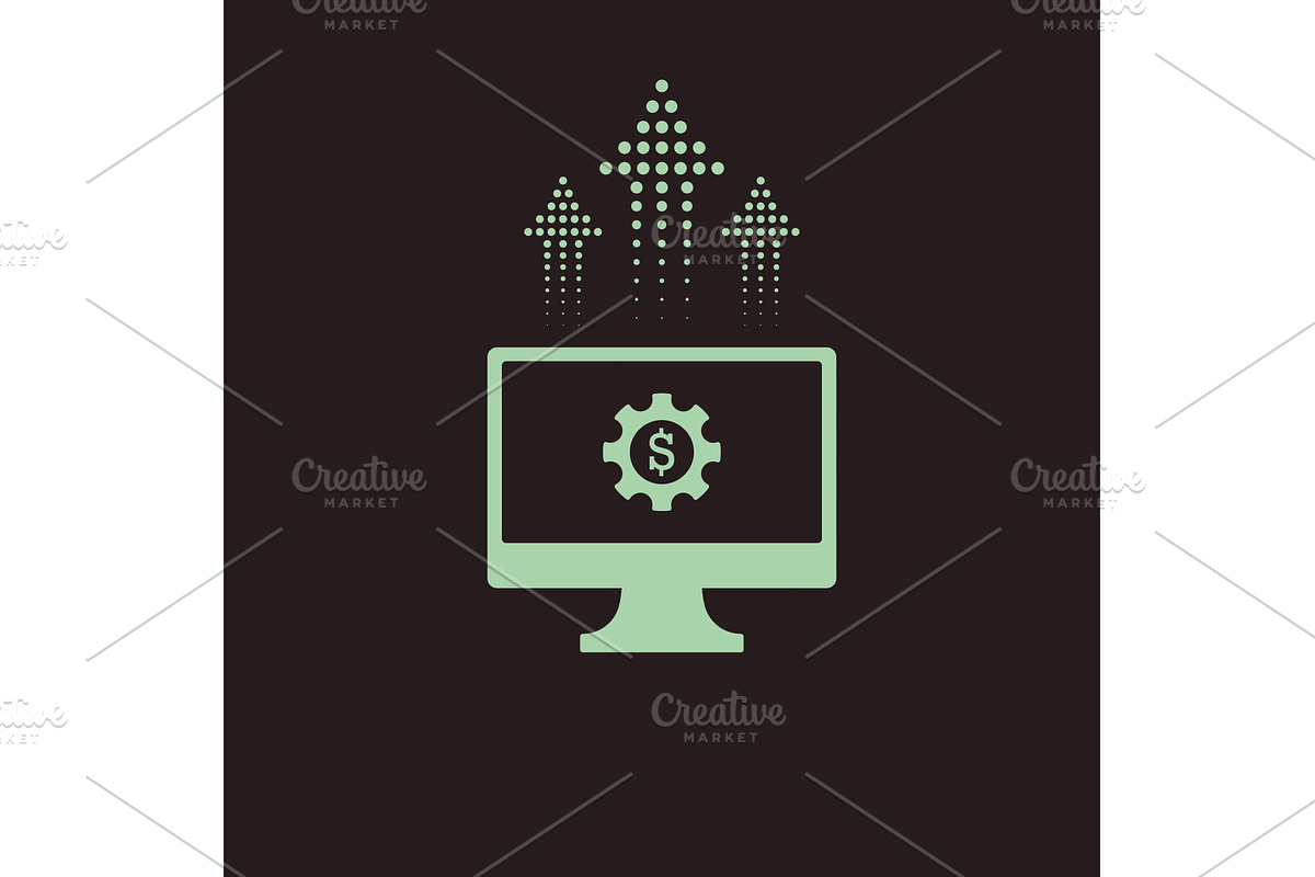 Fintech icon. Online banking concept, a Finance Illustration by Vector Creator