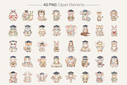 Graduation Patchwork Animals, an Illustration by Artnoy (Thumbnail 2 of 8)