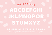 Helium, A Balloon Letter Font, a Font by Leslie Ray (Thumbnail 5 of 7)
