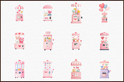 Claw Machine with Valentine Clipart, an Illustration by Sublimation Artist (Thumbnail 3 of 6)
