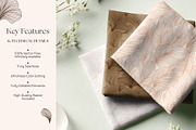 Line Art Leaf Seamless Patterns, a Pattern Graphic by Momosama Studio (Thumbnail 2 of 5)