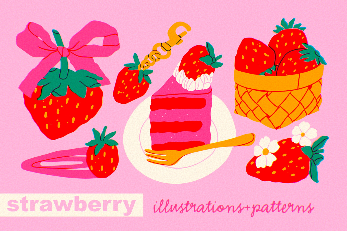 Strawberry, a Food Illustration by Twisted Tail (Photo 1 of 6)