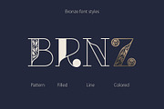Bronze font, a Serif Font by kaer_shop (Thumbnail 2 of 9)