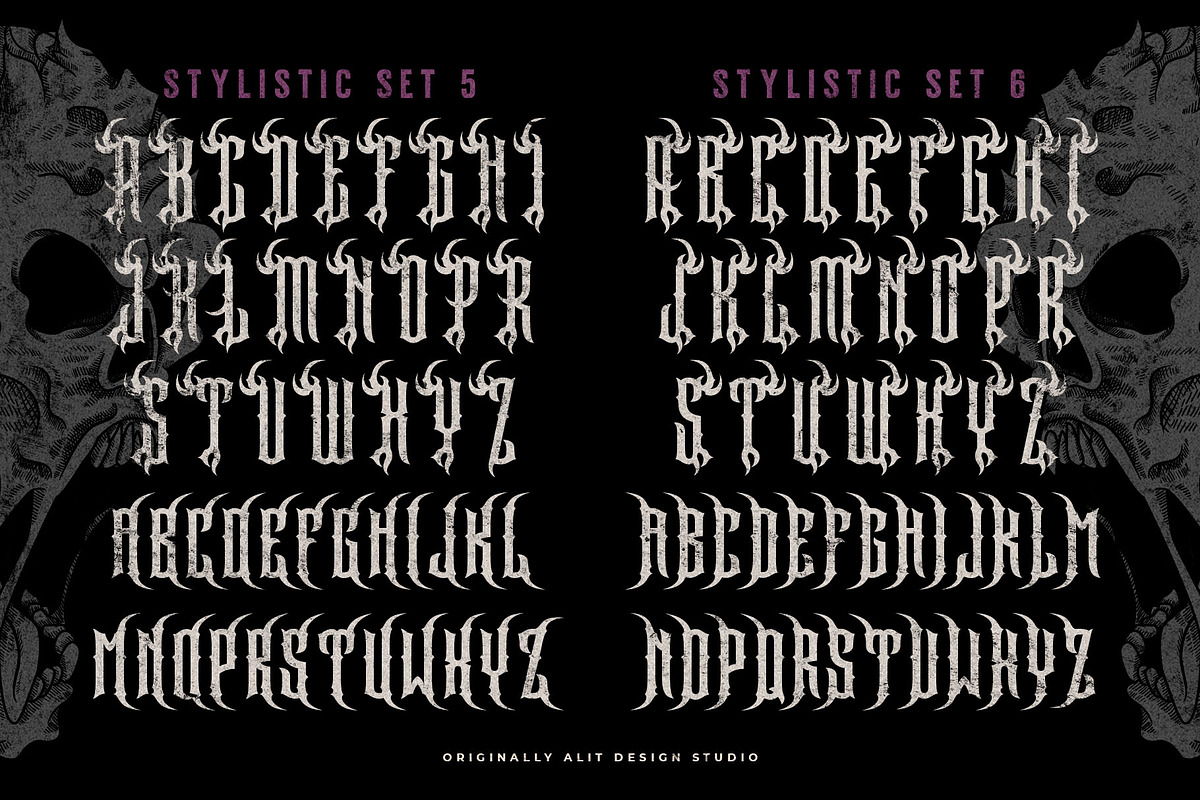 Darksad Typeface, a Blackletter Font by alit design (Photo 14 of 20)