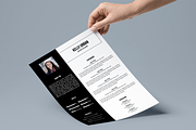 Minimalist Resume / CV - 2 Versions, a Resume Template by Outline Design (Thumbnail 2 of 6)