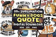 Funny Dogs Sarcastic Quote, a Poster Template by Craftsbeefy (Thumbnail 1 of 4)