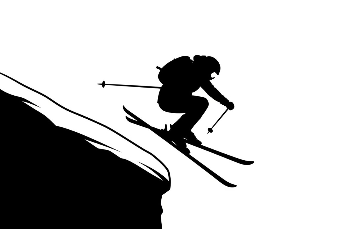 collection of Winter Ski Silhouette, an Illustration by Amazin_art (Photo 15 of 33)