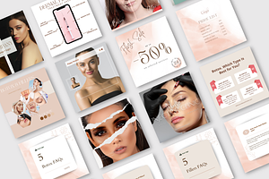 Botox & Esthetician Canva Templates