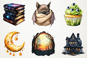 Hand-Painted Halloween Clipart, an Illustration by RobertsArt (Thumbnail 7 of 7)