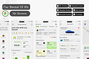 Car Rental Mobile App UI Kit, an UI Kit Template by Muhammad_Ahmad (Thumbnail 3 of 6)